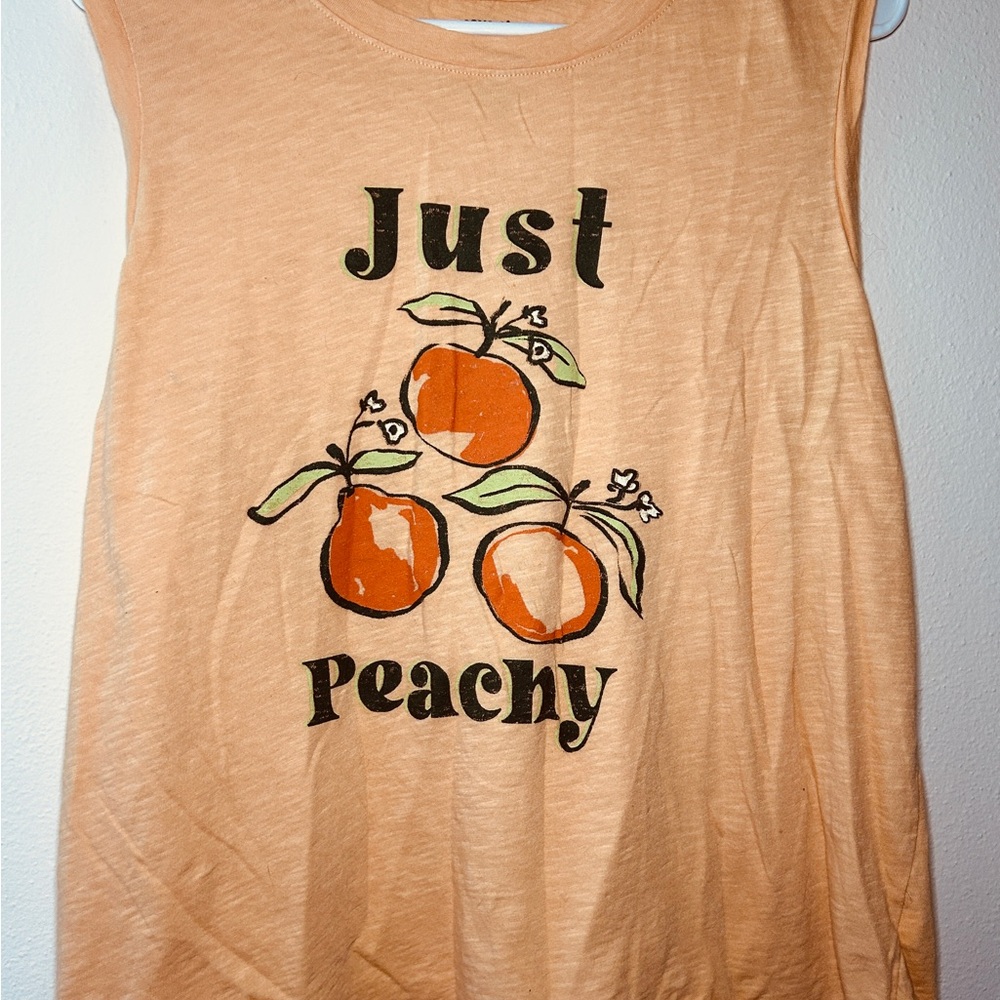 Just Peachy t-shirt, very cute, comfortable, like new
